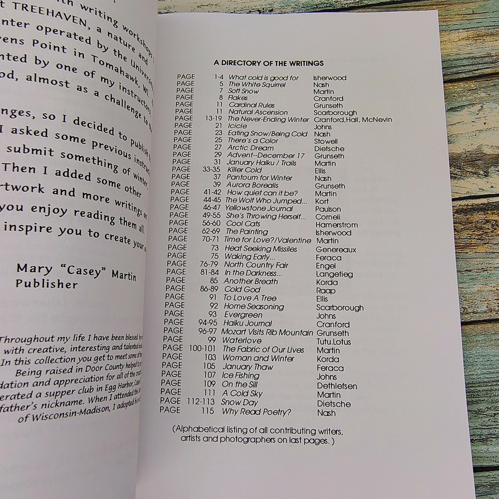 The Poetry of Cold A Collection of writings winter wolves love Softcover Book - Picture 2 of 16